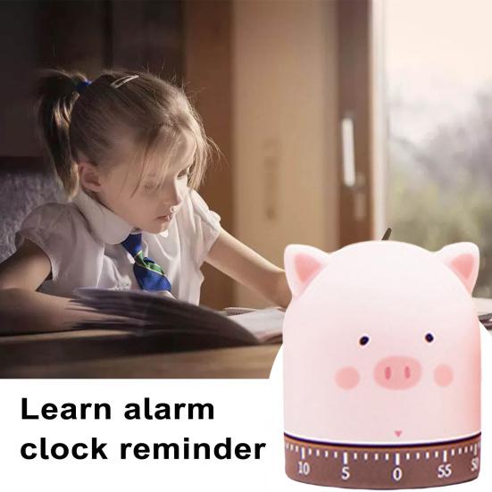 Cartoon Mechanical Timer Adorable Appearance Compact No Battery Required Easy Operation Manual Countdown Timer