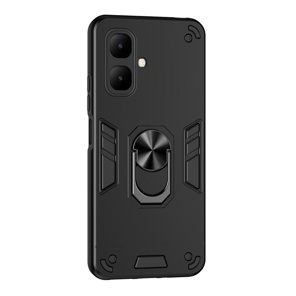 For Infinix Smart 10 Case PC+TPU Drop Defend Phone Cover with Ring Kickstand