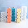 Wavy Stripe Shape UV Epoxy Resin Plaster Making Mold Soap Mold Cake Resin Mold Candle Silicone Mold