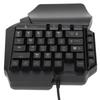 One Handed Gaming Keyboard 39 Keys Luminous Ergonomic Design Anti Slip Waterproof USB Mechanical