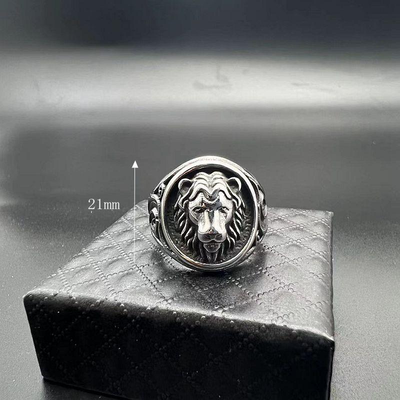Кольца Megin D из нержавеющей стали и титана в стиле хип-хоп, панк, ретро, львы, для мужчин, женщин, пар, друзей, подарок, модные ювелирные изделия