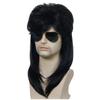 48cm Synthetic Hair Cosplay Wigs  Hippies Rock Star Costume Heat Resistant Fiber Men  Curly Wig