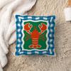 Colorful Sardine Lobster Fish Office Cushion Pillowcase Car Cushion CoverXCM Lumbar Pillowcase Sofa Pillowcover