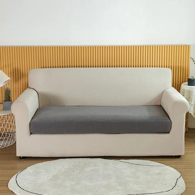 1PC Waterproof Sofa Couch Cover Elastic Seat Cushion Cover L Shaped Combination Chaise Sofa Slipcover For Living Room Home Decor