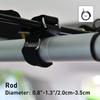 Space Saving Car Rod Holder 2/4/6Pcs Strong Nylon Velcro Fastening Belt Vehicle Rod Rack for Auto Interior Storage Organizer