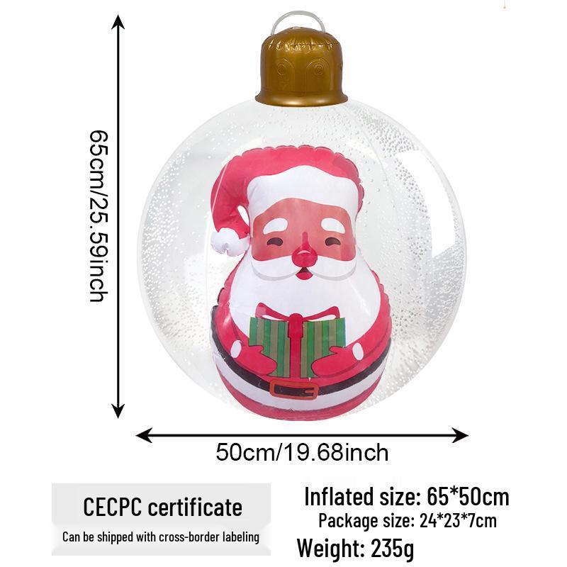 Надувной уличный рождественский шар для украшения вечеринок и дворов