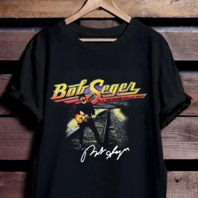 Bob Seger T Shirt Vintage Signed Black Unisex