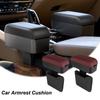 Adjustable Height Car Armrest Cushion PU Leather Elbow Rest Pad  Arm Rest Protection Cushion