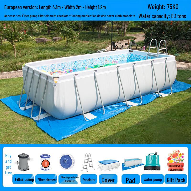 Наземный каркасный бассейн Kuzhe