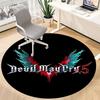 1 шт. Ковер Devil May Cry, Круглый, Нескользящий, Прочный, Большого Размера, Офисный Ковер, Подходит для Офиса,yy250908037