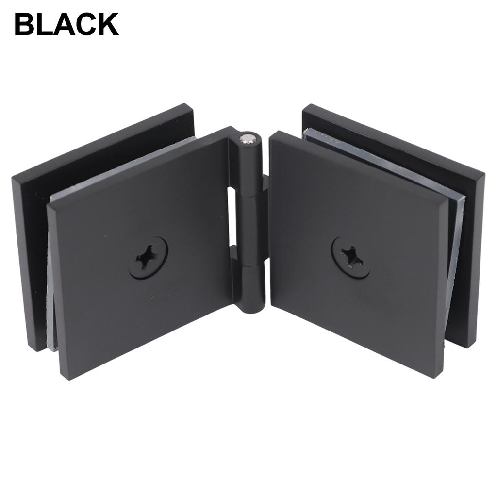 Glass Clamp Shower Door Hinge DIY Friendly Easy Installation Modern Look Mounting Hardware Bathroom Renovation