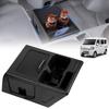 Ящик для хранения в центральной консоли фургона Mozan Suzuki Every с USB-портом для быстрой зарядки, подстаканником для напитков, мусорным контейнером и отсеками для мелких предметов. Многофункциональный, изготовленный на заказ, для интерьера.
