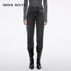 MISS SIXTY Women's Cashmere Blend High-Waist Straight Leg Jeans