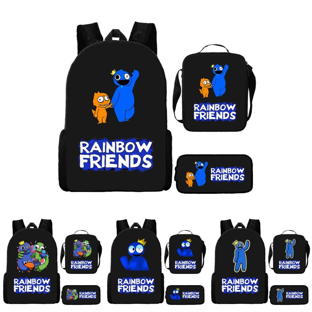 Детский дорожный рюкзак Rainbow Friends из прочного материала в модном уличном стиле для подростков