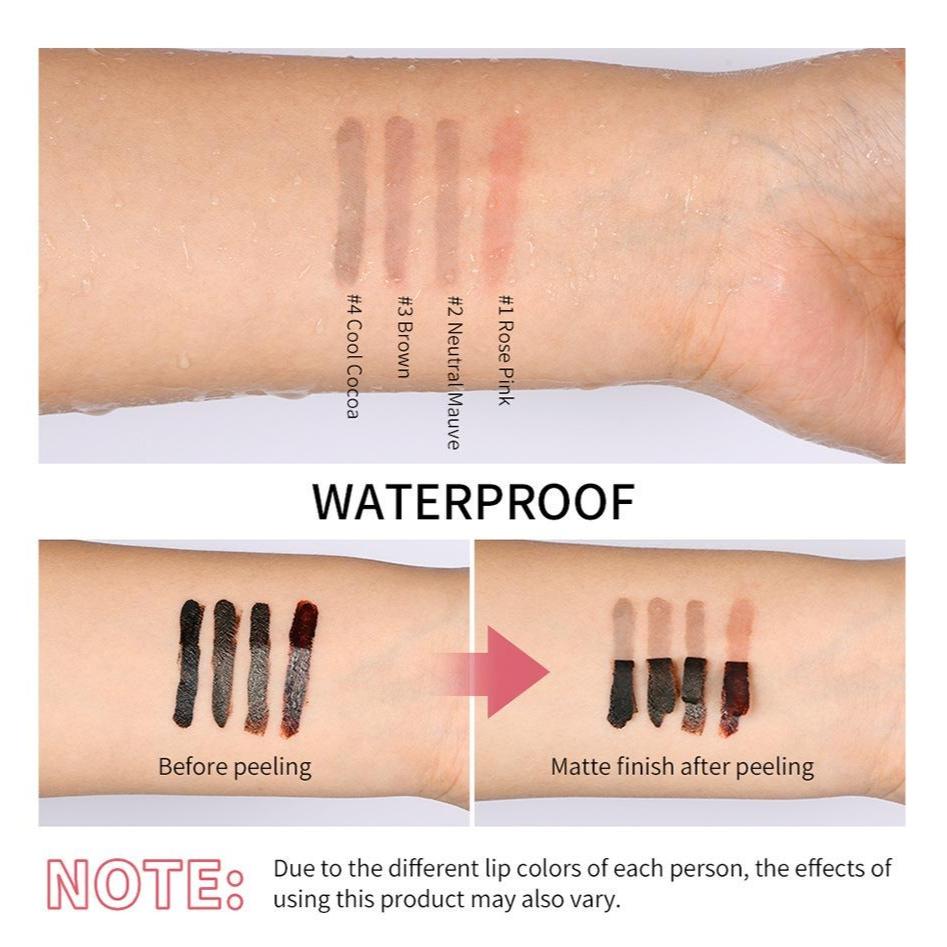 Карандаш для губ Peel Off Тинт для губ Тату Стойкий Водостойкий Не размазывающийся Не отпечатывающийся Матовый Карандаш для губ Волшебная косметика для губ