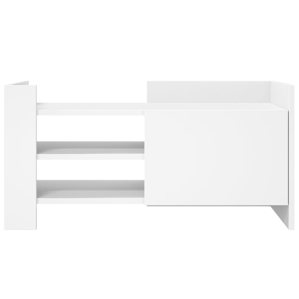 Vidaxl Szafka Pod Tv, Biała, 80X35X40 Cm, Materiał Drewnopochodny