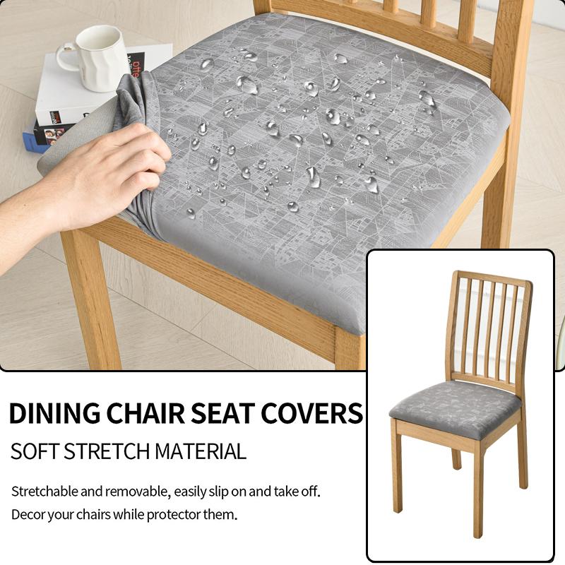 Водонепроницаемый чехол на сиденье обеденного стула, эластичный чехол на сиденье для стула в столовой, протектор, накидка для кухни, отеля, вечеринки, банкета