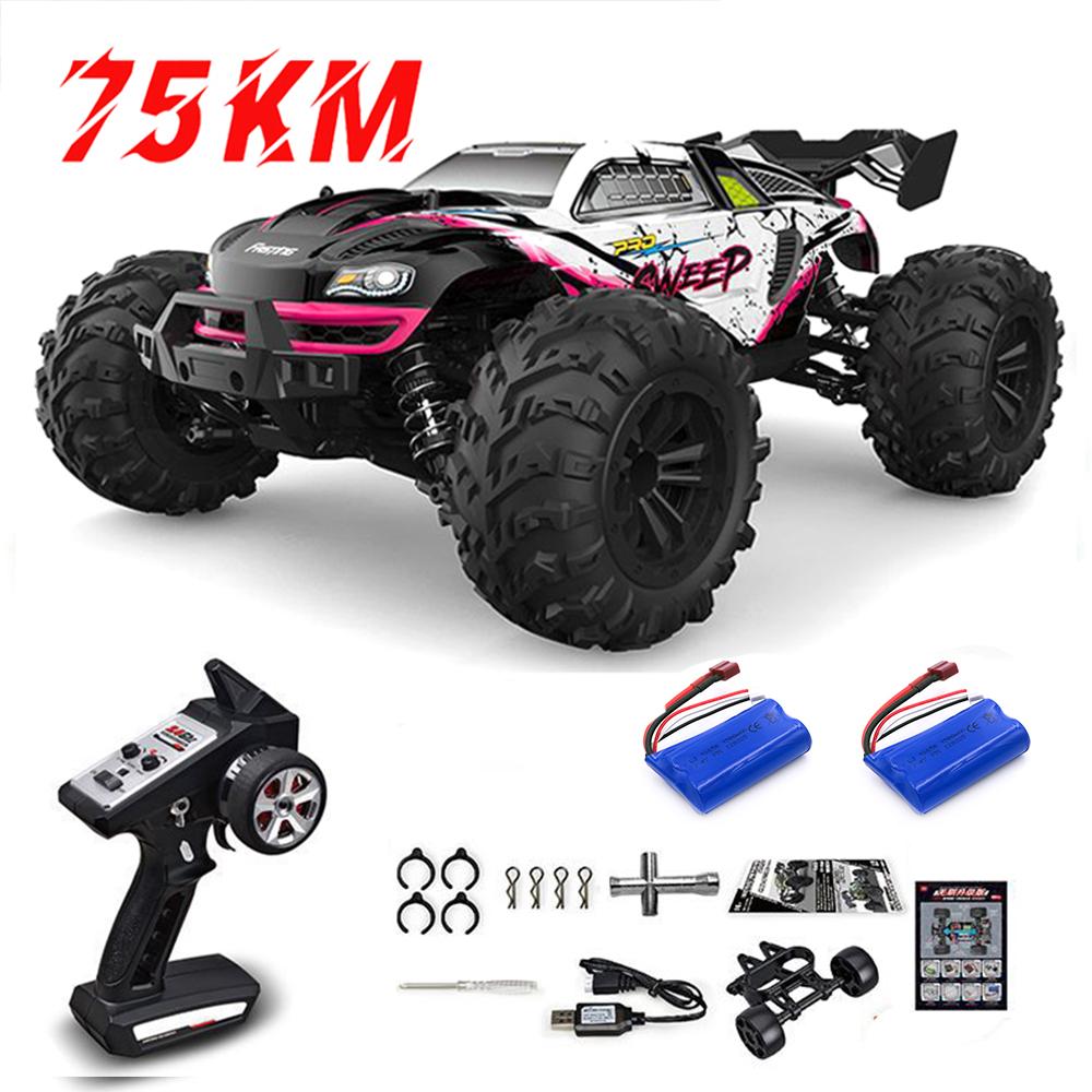 1:16 75 км/ч или 50 км/ч 4WD RC машинка с дистанционным управлением LED машинки высокоскоростной дрифт монстр-трак для детей против игрушек Wltoys 144001