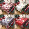 Christmas Printed Tablecloth Rectangle Dining Table Tablecloth Xmas Decorations Party Decoration