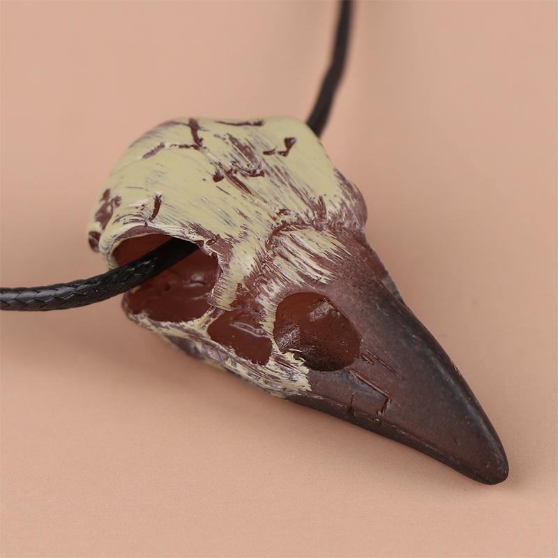 3D Готический Кулон Череп Ворона Реплика из смолы Ворон Готический Подарок Хэллоуин Кулон Череп Ворона Ювелирные изделия