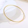 2023 Minimalist Stainless Steel Women's Coil Bangle - Light Luxury