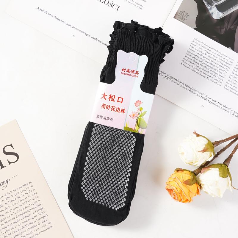 10 пар дешевых оптовых свободных чулок с оборками, женские носки средней длины, тонкие чулки для весны и лета, женские дышащие и нескользящие носки со стразами