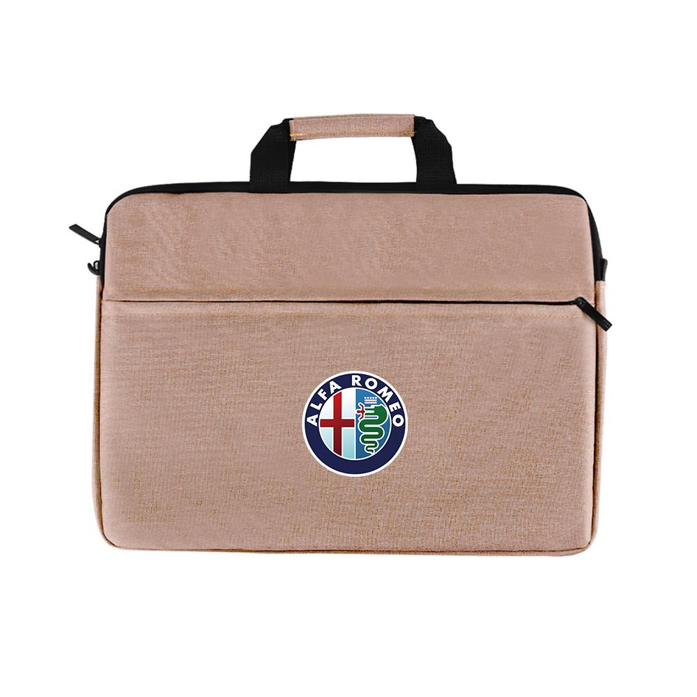 YYCE3 16 Inch Laptop Bag Sleeve Case Shoulder HandBag Notebook Pouch Briefcases For Alfa Romeo Giulia Sportiva MiTo Giulietta 156 159