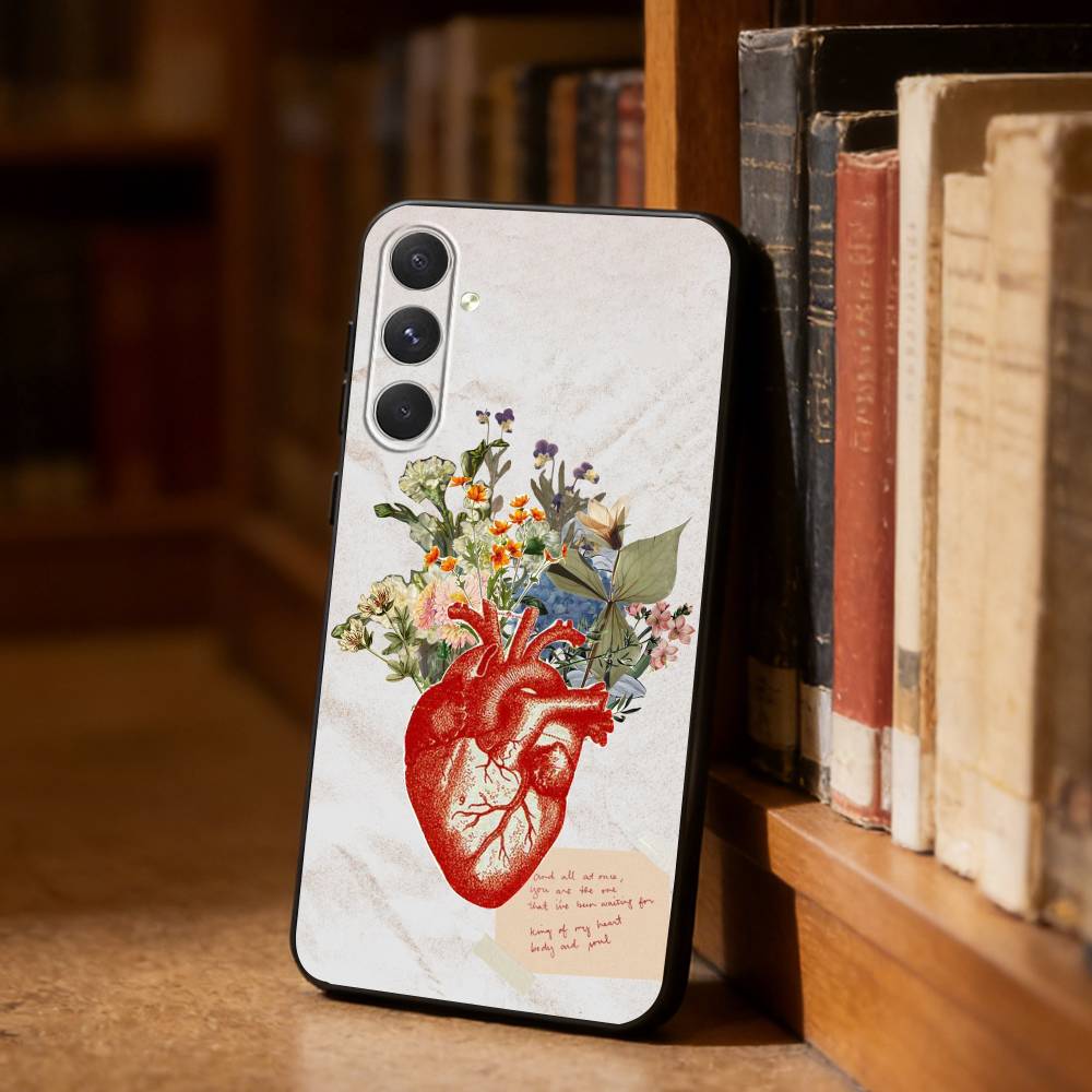 Медицинское искусство Медицина Коллаж Чехол для телефона Для Samsung S26,S25,S24,S23,S22,S21,Ultra,Plus,FE Черный Мягкий Чехол