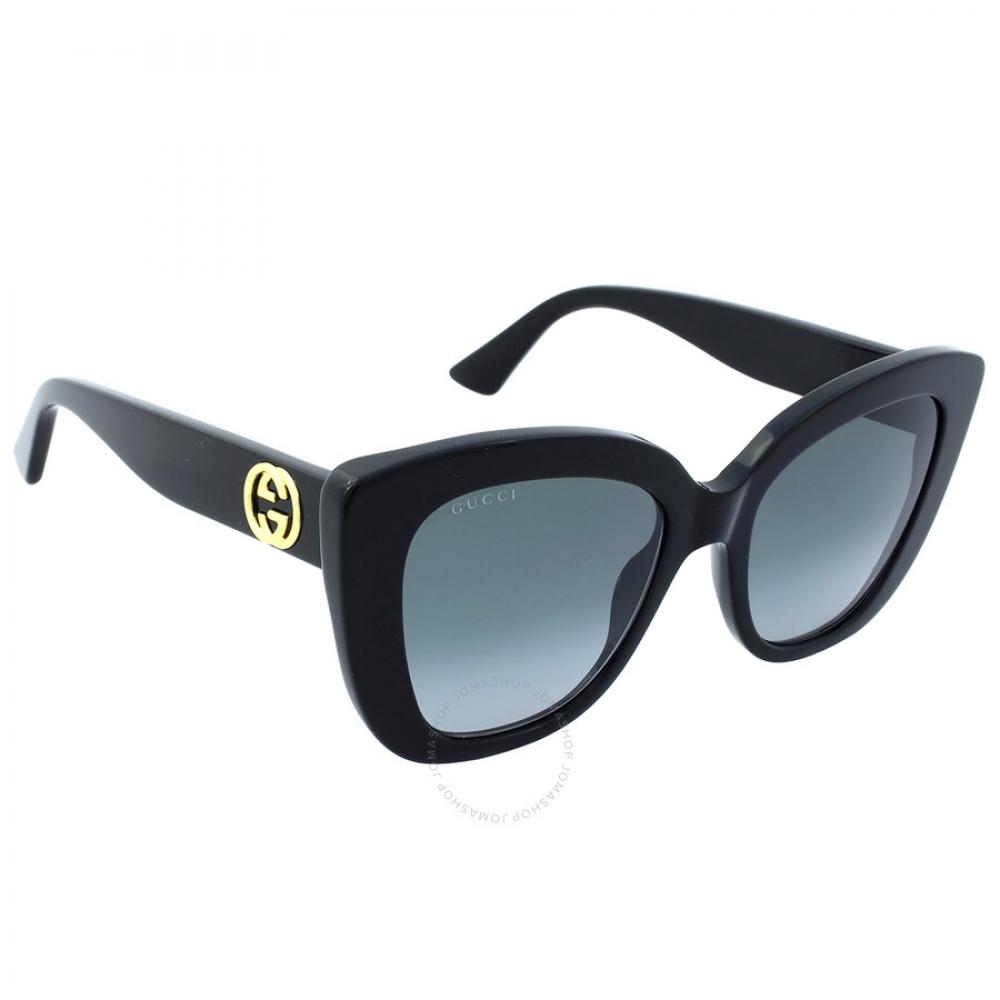 Gucci Grey Butterfly Ladies Sunglasses Gg0327s 001 52