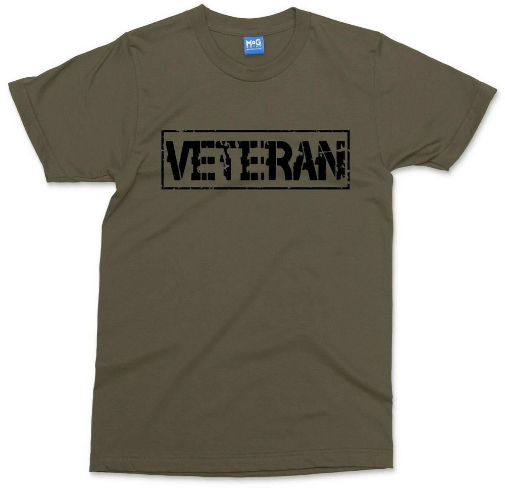 VETERAN T-shirt Army Soldier Forces Military Gift Defence Top for Him Men's Tee