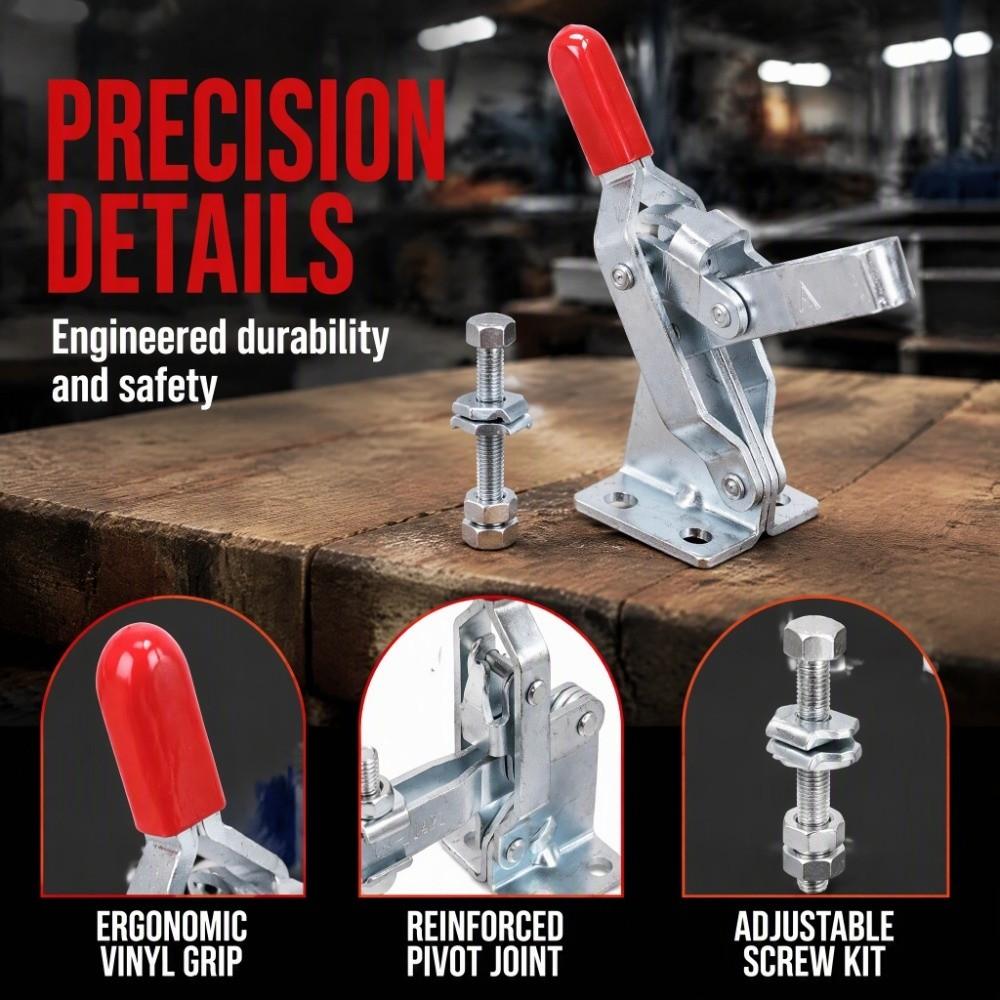 200kg Clamping Force Toggle Clamp Quick Positioning Quick Release Hand Tool Welding Table