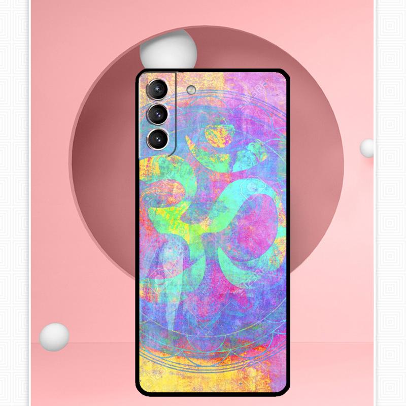 Aum Om Yoga Symbol Fitness Gym Case For Samsung Galaxy S24 Ultra S20 S21 S22 S23 S25 Ultra S9 S10 Plus S25 FE Cover Funda