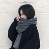 Women's Solid Color Thick Warm Student Couple Scarf New Autumn Winter Female Imitation Cashmere Versatile Scarfs