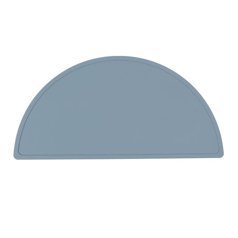 Полукруглый обеденный коврик силиконовый коврик для кормления питомца нескользящий складной большой водонепроницаемый поддон с бортиками