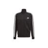 adidas Повседневный спортивный комплект с тремя полосками, однотонный, с логотипом, с длинным рукавом, мужские комплекты, черный GK9651