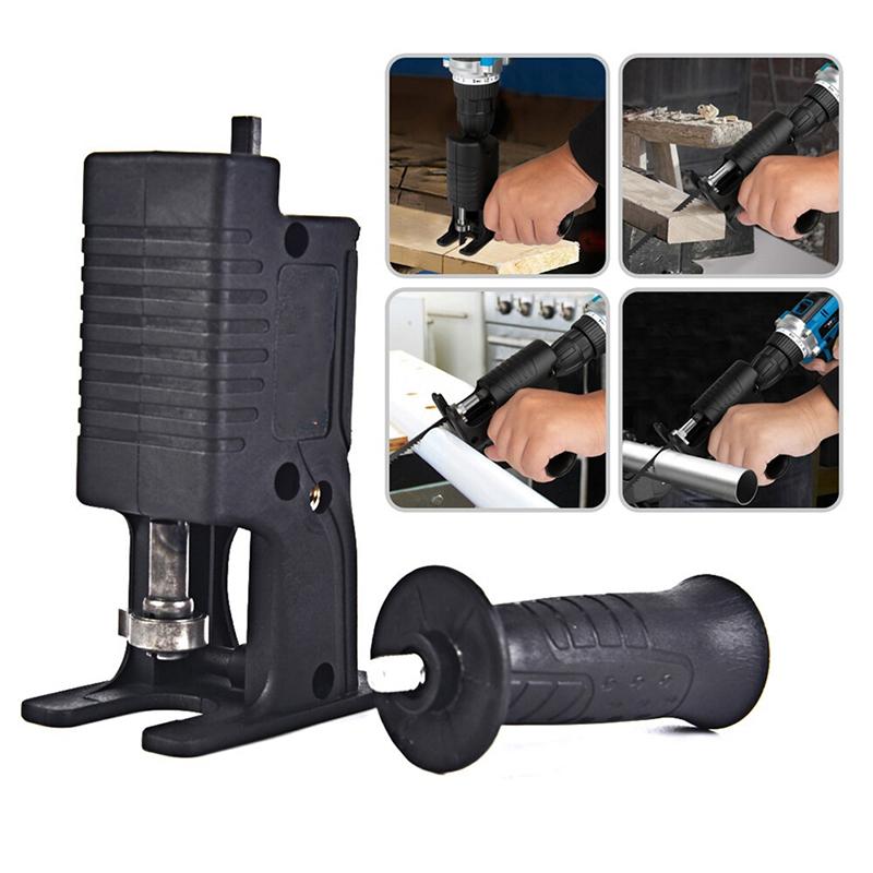 Электрическая дрель, лобзик, разъем для резки древесины, электрическая дрель, сабельная пила с преобразователем, преобразование криволинейной пилы