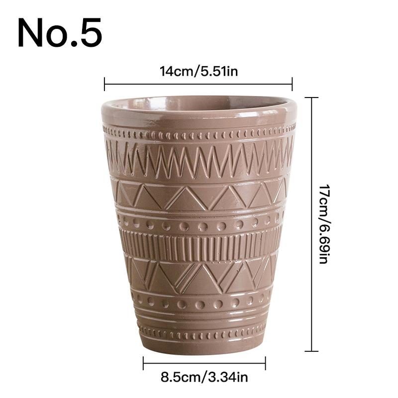 Креативный цветочный горшок с геометрическим узором, горшок для суккулентов, керамический горшок для цветов, домашний декор, настольный орнамент, садовые принадлежности, горшок для растений бонсай