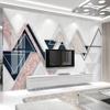 3D Geometric Marble Photo Mural Modern Minimalistic Background Wall Painting Living Room Bedroom Wallpaper Home Decor