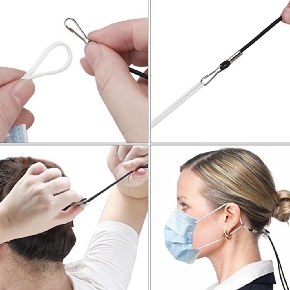 Спортивный шнурок для очков против потери, аксессуар, шейный ремешок, регулируемая эластичная лента для маски, женский