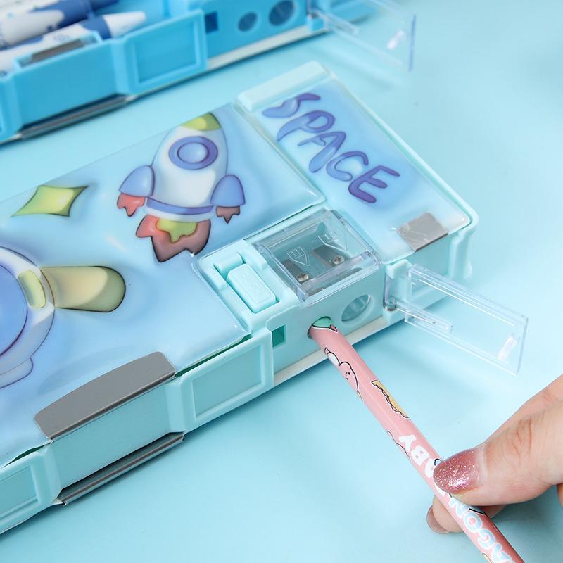 Мультяшный креативный пенал астронавт милый большой емкости пенал многофункциональный пенал для ручек студенческая канцелярская сумка подарки