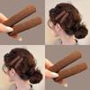 2Pcs Korean Elegant Woolen Hair Clip Simple Style Bb Clip Solid Autumn And Winter Hair Accessories