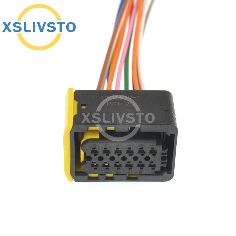 12 Pin Female sealed Waterproof Auto Black Wire Harness Connector 1-1703639-1