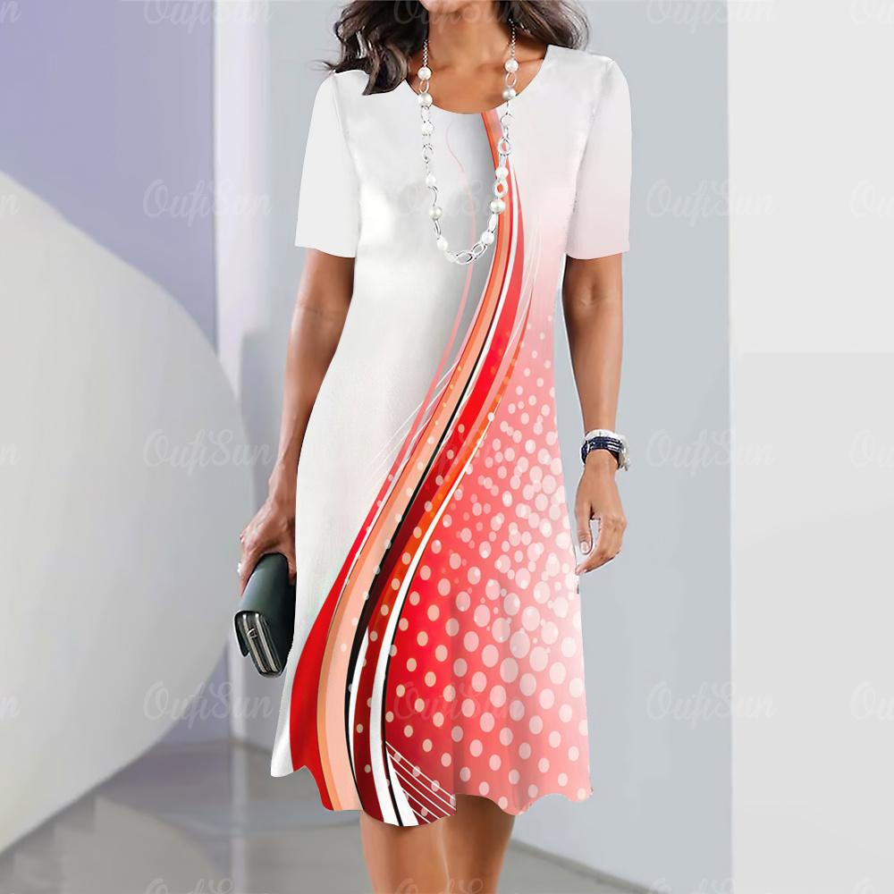 Модные летние платья для женщин 2023 года, сексуальные вечерние платья, повседневные, элегантные и красивые праздничные платья с принтом в виде градиента 3D, одежда