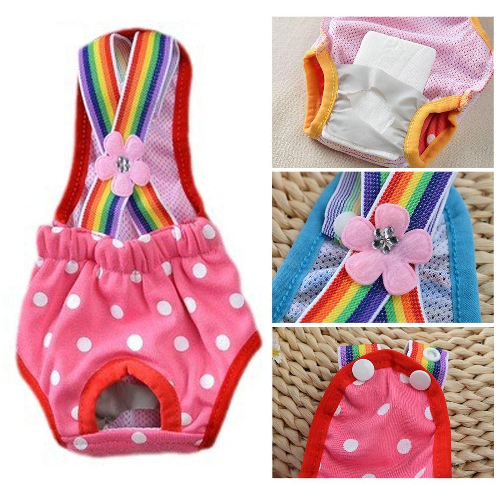 XS~XL Dog Physiological Pants Polyester Dog Menstrual Pants Breathable Puppy Underwear Briefs Dog