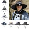 Нейлоновая шляпа от солнца со встроенным мощным вентилятором, заряжаемая от солнца шляпа от солнца для рыбаков и спорта, кепка с мощным вентилятором