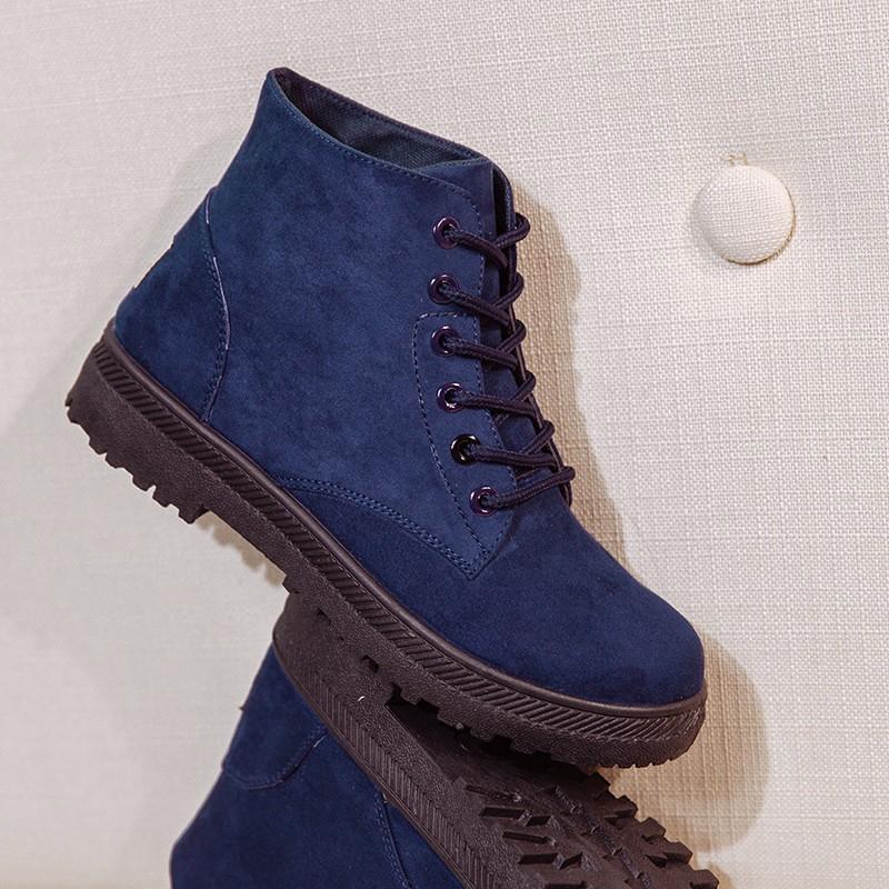 Весна Осень Замшевые Сапоги Женские Ботинки Туфли На Платформе Женские Модные Ботильоны Резиновые Сапоги На Шнуровке 2024