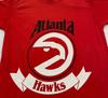 Винтаж 80-х ЛОГОТИП ATLANTA HAWKS 7 Футболка XS/МАЛЕНЬКИЙ нба баскетбол джорджия