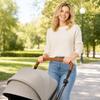 Lightweight Removable Foldable Stroller and Pet Carrier for Outdoor Travel Use with Detachable Handlebar Cover for Small and Medium Pets or Infants