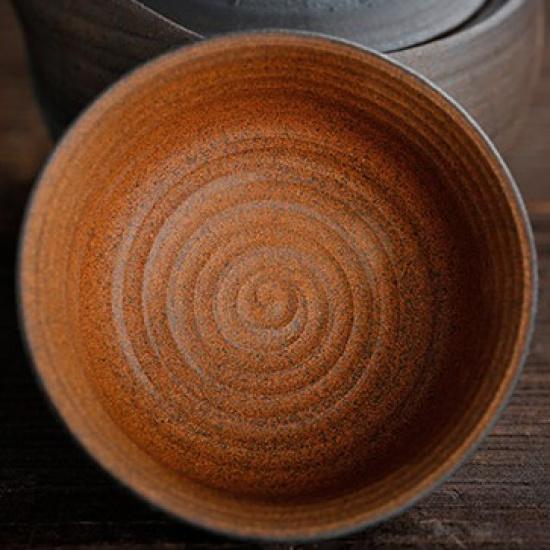 Керамическая чашка для быстрого чая в японском стиле, один горшок, одна чашка, портативный ручной чайник, чайный набор для кунг-фу