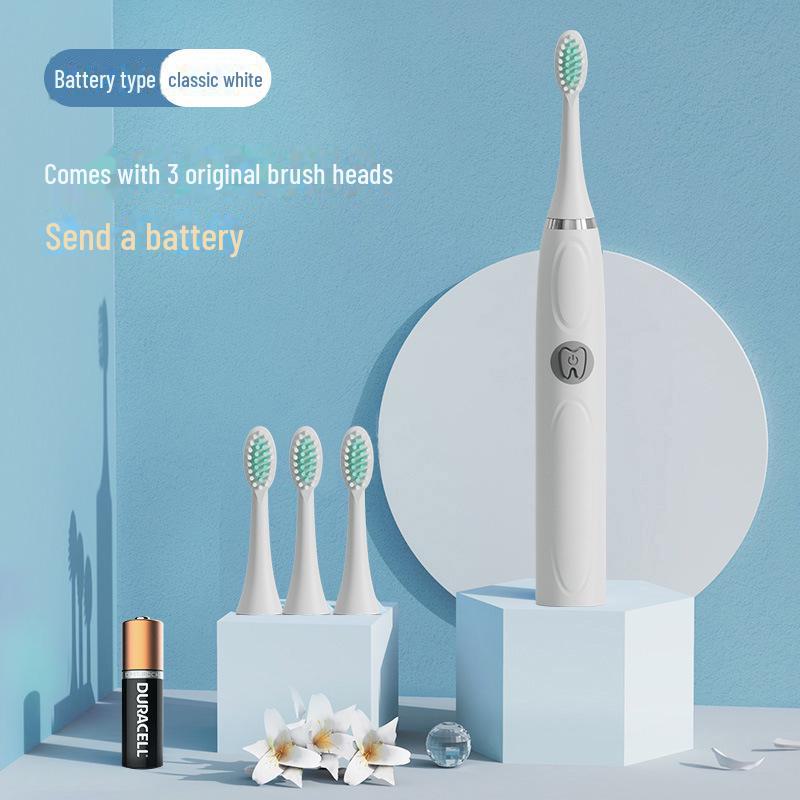 Rechargeable Sonic Electric Toothbrush with Soft Bristles for Adults.